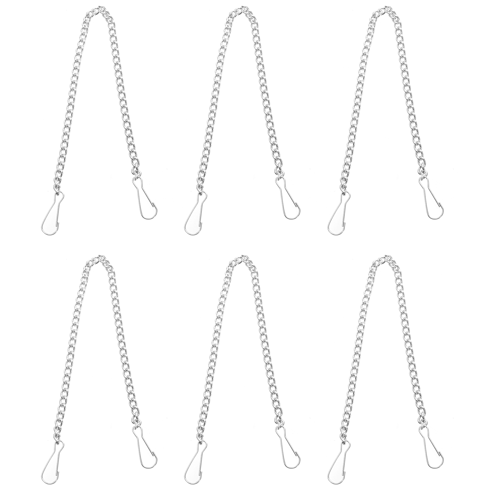 6pcs Toilet Flapper Chain Replacement Stainless Steel Toilet Handle Lift Chains